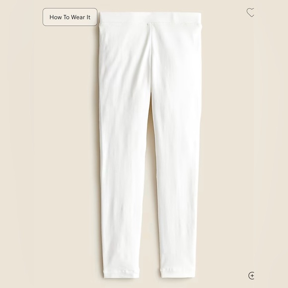 Crewcuts girl every day leggings Classic White - Picture 1 of 3
